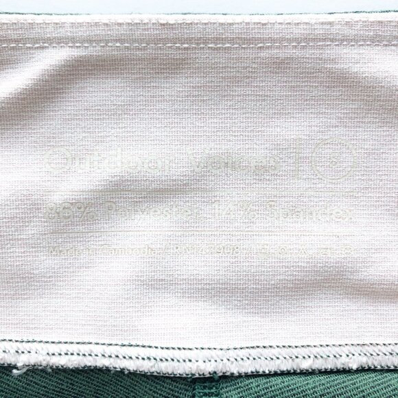 OUTDOOR VOICES Spring 7/8 Colorblock Green Pink Leggings Womens Small - Picture 5 of 8